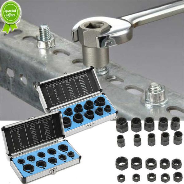 new 10pcs/set damaged bolts nuts screws remover extractor removal tools set (9-19mm) threading tool kit black nuts with 3 styles
new 10pcs/set damaged bolts nuts screws remover extractor removal tools set (9-19mm) threading tool kit black nuts with 3 styles