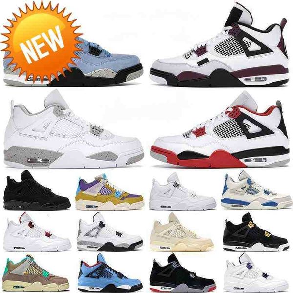 2023 j4 mens basketball shoes 4s 4 university blue black cat pure money bred bordeaux fire red white cement men sports sneakers
2023 j4 mens basketball shoes 4s 4 university blue black cat pure money bred bordeaux fire red white cement men sports sneakers