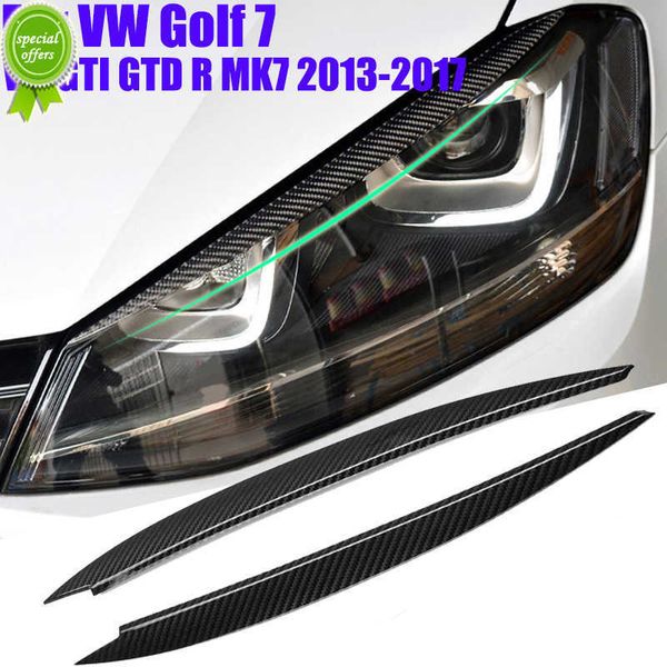 new 1 pair headlight eyebrow eyelid cover trim abs carbon fiber auto replacement part for vw golf 7 vii gti gtd r mk7 2013-2017
new 1 pair headlight eyebrow eyelid cover trim abs carbon fiber auto replacement part for vw golf 7 vii gti gtd r mk7 2013-2017