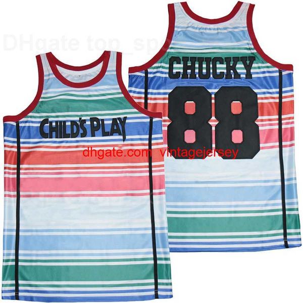 movie basketball film 1988 chucky 88 child's play jersey men white team color breathable pure cotton sports uniform on sale, Black
movie basketball film 1988 chucky 88 child's play jersey men white team color breathable pure cotton sports uniform on sale, Black