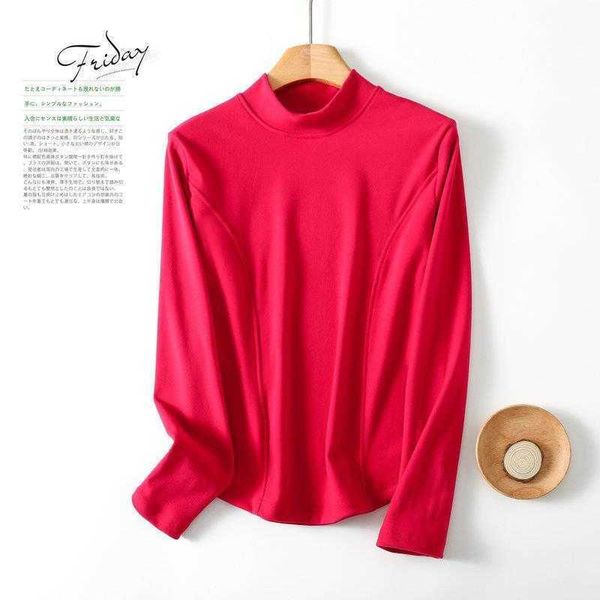 half turtleneck thickened bottoming shirt womens double sided dralon autumn and, White
half turtleneck thickened bottoming shirt womens double sided dralon autumn and, White