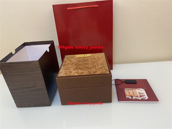 pp watch boxes original wooden box suitable for 5711 5712 super luxury watch box brochure card hanging tag, Black;blue 
pp watch boxes original wooden box suitable for 5711 5712 super luxury watch box brochure card hanging tag, Black;blue