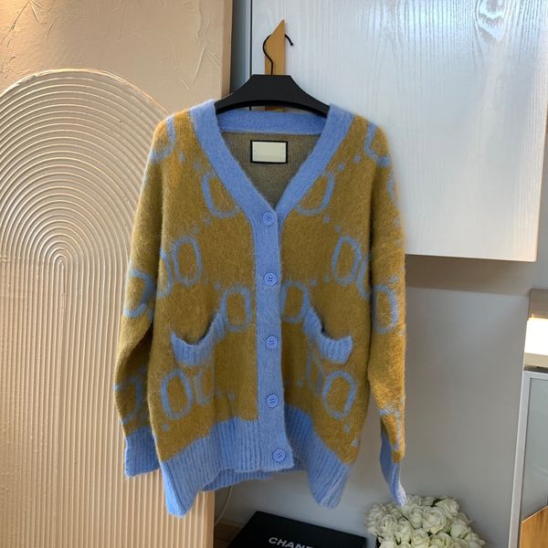 Designer Sweater Cardigan for Womens Knitted Sweater V-neck Sweaters Super Elastic Autumn Winter Wool Jackets Keep Warm Tops Coats, Brown
Designer Sweater Cardigan for Womens Knitted Sweater V-neck Sweaters Super Elastic Autumn Winter Wool Jackets Keep Warm Tops Coats, Brown