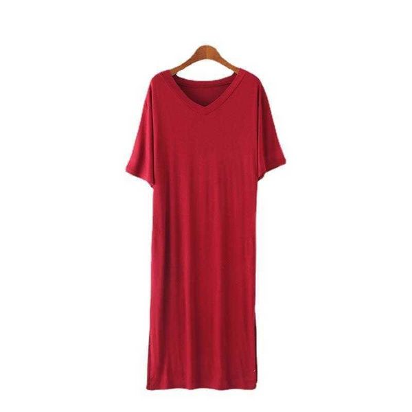 spring summer type korean style dresses thin modal plus size loose fitting, Black;gray
spring summer type korean style dresses thin modal plus size loose fitting, Black;gray