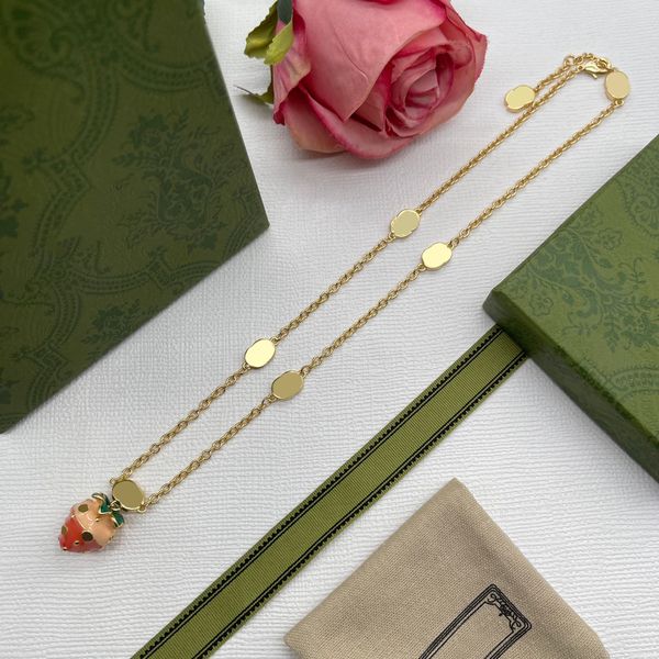 2023 fashion new luxury classic brand pendants necklace strawberry necklaces fashion personality simple temperament for women party annivers, Silver
2023 fashion new luxury classic brand pendants necklace strawberry necklaces fashion personality simple temperament for women party annivers, Silver