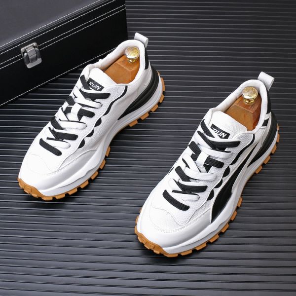 new boots brand designer men's casual shoes crease resistant flat large youth sneaker collision resistant chaussure homme luxe marque a, Black
new boots brand designer men's casual shoes crease resistant flat large youth sneaker collision resistant chaussure homme luxe marque a, Black
