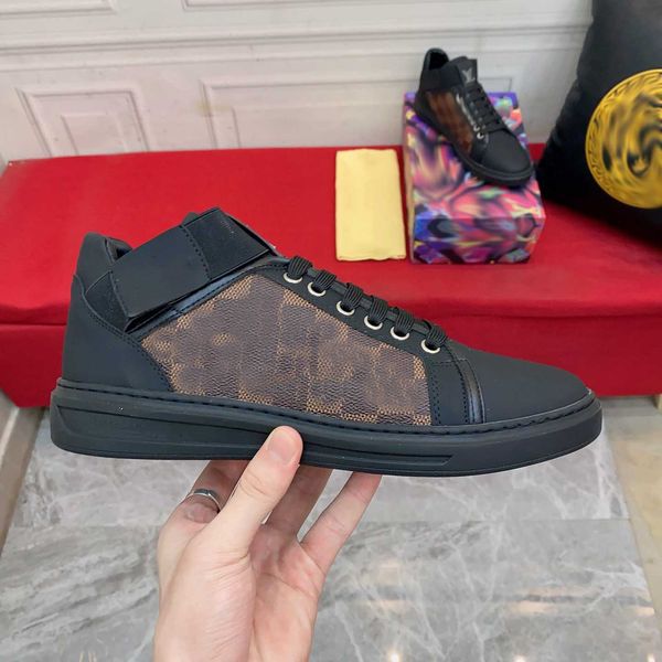 brand time out men's shoes travel shoes leather lace-up sneakers 100% cowhide fashion flat bottom designer letters platform men's, Black
brand time out men's shoes travel shoes leather lace-up sneakers 100% cowhide fashion flat bottom designer letters platform men's, Black