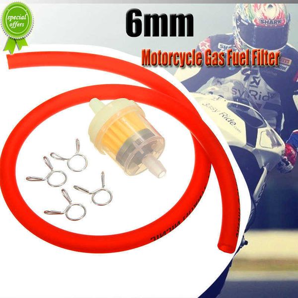 new 6mm motorcycle fuel filter with 50cm gas oil fule hose petrol pipe with 4pcs hose clips for mini 90cc 125cc 140cc off-road bike
new 6mm motorcycle fuel filter with 50cm gas oil fule hose petrol pipe with 4pcs hose clips for mini 90cc 125cc 140cc off-road bike