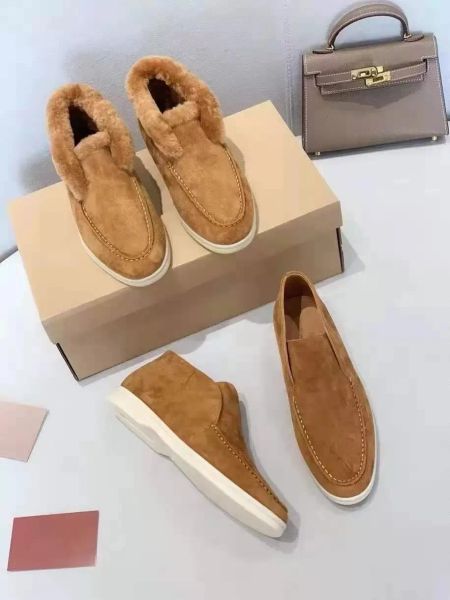 23ss lp piana winter charms walk suede loafers moccasins warm couple flat wool ankle boots slip on high flats women's dress shoes facto, Black
23ss lp piana winter charms walk suede loafers moccasins warm couple flat wool ankle boots slip on high flats women's dress shoes facto, Black