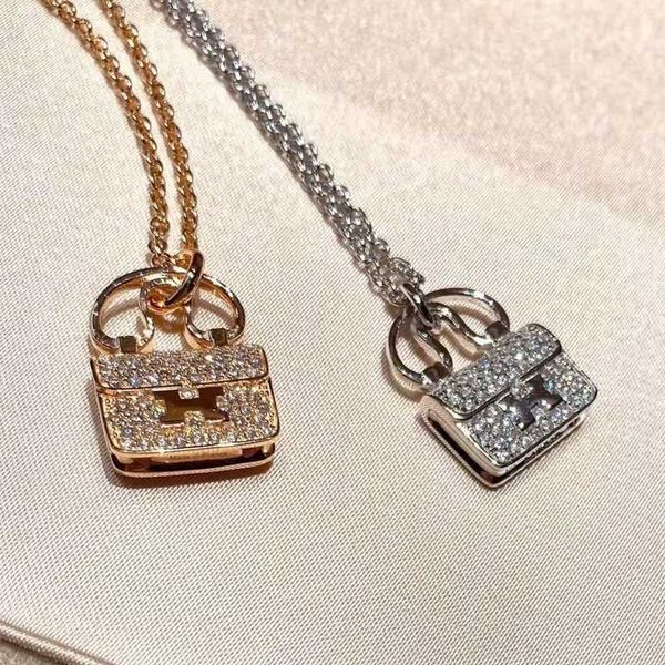 h pendant necklaces designer jewelry herm s925 sterling silver bag necklace is the same as is fashionable and versatile collarbone for women
h pendant necklaces designer jewelry herm s925 sterling silver bag necklace is the same as is fashionable and versatile collarbone for women
