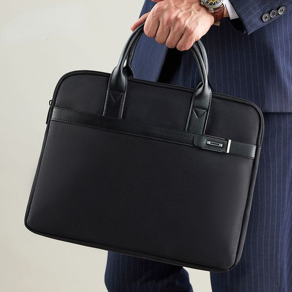 document bag canvas business zipper large computer bag portable office document bag can