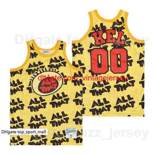 moive all that 00 kel basketball jersey mitchell tv series show striped hiphop high school team color yellow breathable pure cotton hip hop, Black
moive all that 00 kel basketball jersey mitchell tv series show striped hiphop high school team color yellow breathable pure cotton hip hop, Black