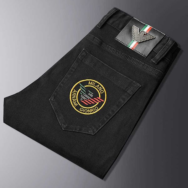 winter autumn black jeans men korean slim fit small foot embroidery wash high end men's pants, Blue
winter autumn black jeans men korean slim fit small foot embroidery wash high end men's pants, Blue