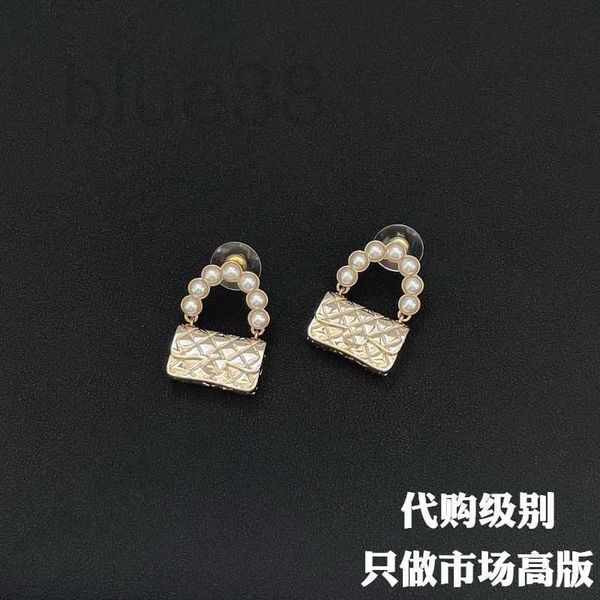charm designer bag diamond checker pearl earrings brass gold plated small fragrance vsm3, Golden
charm designer bag diamond checker pearl earrings brass gold plated small fragrance vsm3, Golden