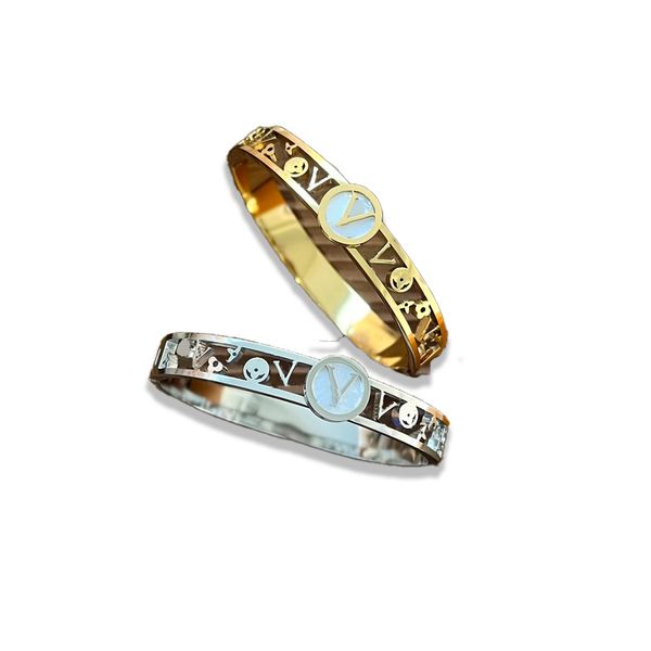 designer lvity bangle gold and silver bracelet for women europe america fashion style conch stitching women stainless steel wedding love gif, Black
designer lvity bangle gold and silver bracelet for women europe america fashion style conch stitching women stainless steel wedding love gif, Black