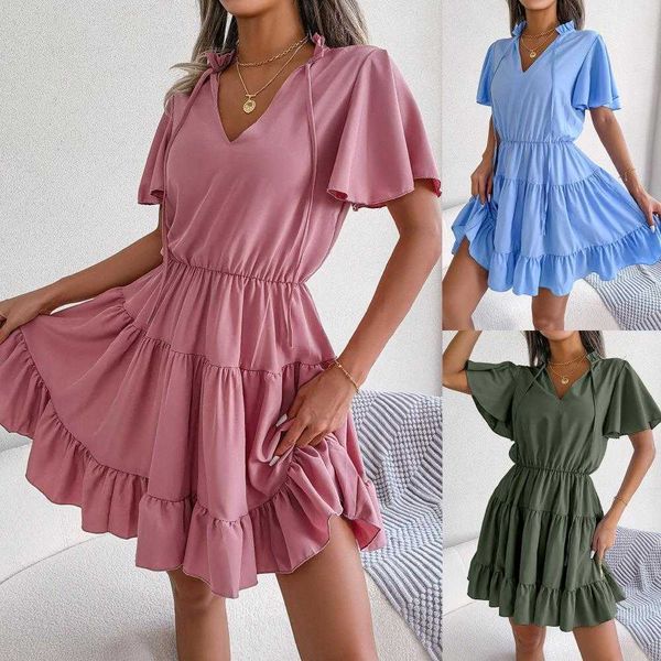 ins style spring summer flounced casual dresses skirt ribbon big hem a line solid, Black;gray
ins style spring summer flounced casual dresses skirt ribbon big hem a line solid, Black;gray
