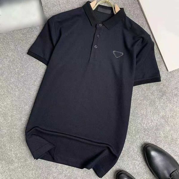 designer luxury prads classic triangle three standard complete polo shirt men's ice silk lapel business light high-end fashion short sl, Black;brown
designer luxury prads classic triangle three standard complete polo shirt men's ice silk lapel business light high-end fashion short sl, Black;brown