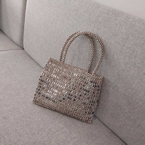 xiaozhong sequin pearl bag shopping bag one shoulder handbag metal shining bag hand woven beaded bag 230401
xiaozhong sequin pearl bag shopping bag one shoulder handbag metal shining bag hand woven beaded bag 230401