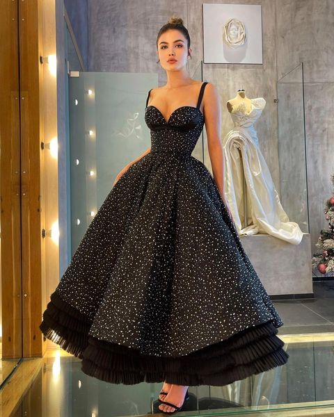 gorgeous black prom dresses straps bling beads pearls party evening dress ruched ankle length dresses for special occasions
gorgeous black prom dresses straps bling beads pearls party evening dress ruched ankle length dresses for special occasions