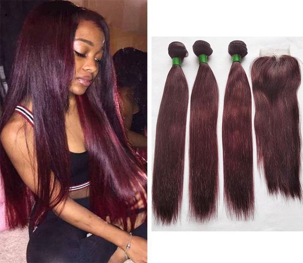 brazilian silky straight colored hair bundles with closure real human hair weave color 99j dark red 3 bundles with 4x4 lace closur2483025, Black;brown
brazilian silky straight colored hair bundles with closure real human hair weave color 99j dark red 3 bundles with 4x4 lace closur2483025, Black;brown
