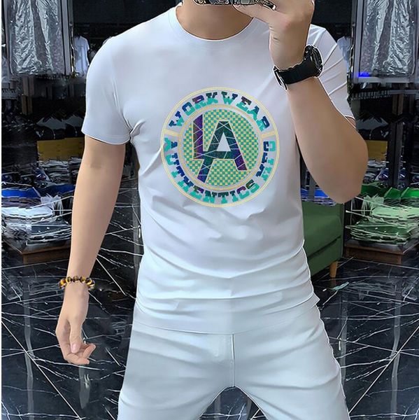 men's t-shirts light luxury fashion brand t-shirt men's short sleeve premium european letter slim fit cotton fashion men's ha, White;black
men's t-shirts light luxury fashion brand t-shirt men's short sleeve premium european letter slim fit cotton fashion men's ha, White;black