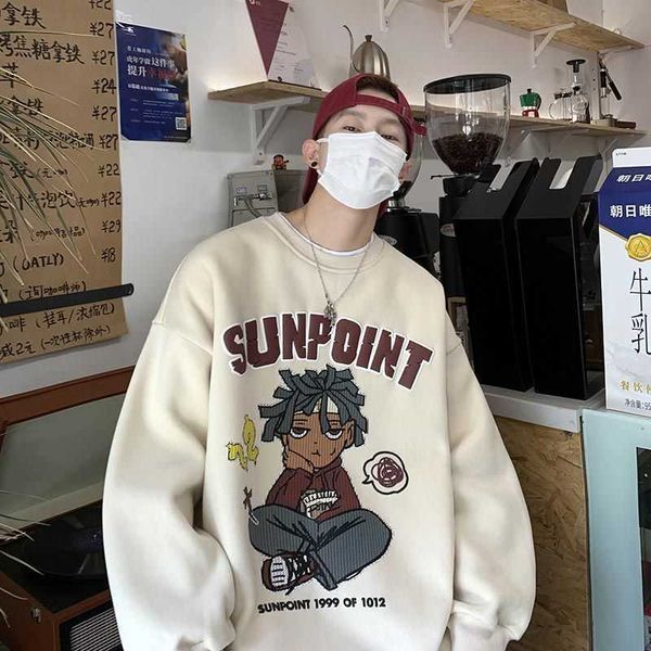 american street hiphop cartoon letter print round neck sweater men and women oversize spring and autumn relaxed couple y2k p230331, Black
american street hiphop cartoon letter print round neck sweater men and women oversize spring and autumn relaxed couple y2k p230331, Black