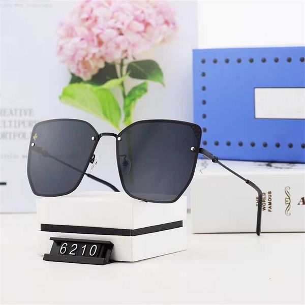 polarized sunglasses trend thin leg frameless metal glasses, White;black