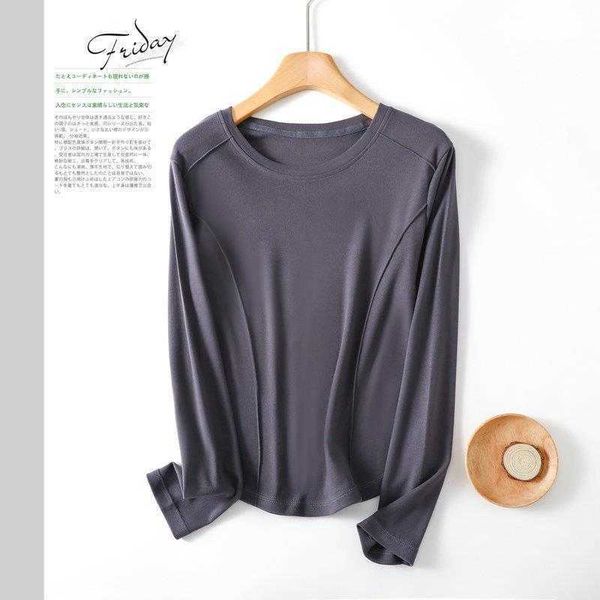 spring korean style dralon high elastic bottoming shirt round neck long sleeve, White
spring korean style dralon high elastic bottoming shirt round neck long sleeve, White