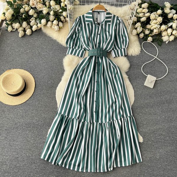 summer vacation striped long dress women short sleeves sashes chic a line beach sundress streetwear vintage maxi dress 2023, Black;gray
summer vacation striped long dress women short sleeves sashes chic a line beach sundress streetwear vintage maxi dress 2023, Black;gray