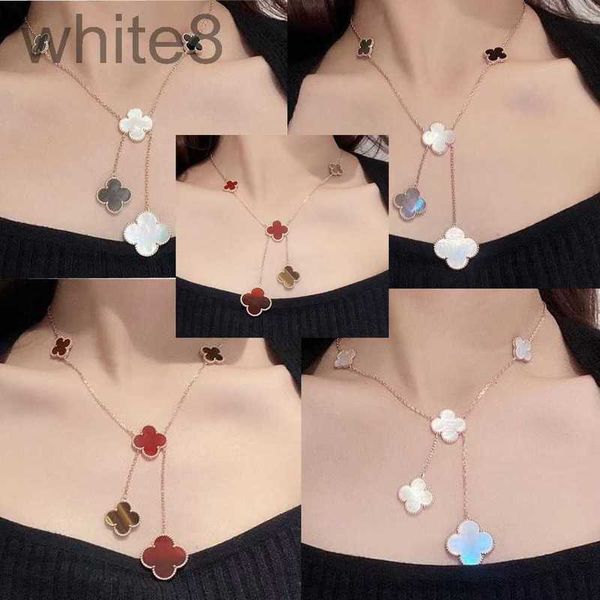 strands, strings designer new four leaf grass natural white fritillaria size flower tassel light luxury necklace girl 5z99, Black
strands, strings designer new four leaf grass natural white fritillaria size flower tassel light luxury necklace girl 5z99, Black