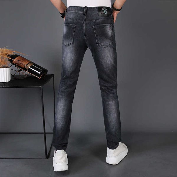 blue navy jeans men's slim fit summer trend versatile narrow leg height small straight european pants
blue navy jeans men's slim fit summer trend versatile narrow leg height small straight european pants