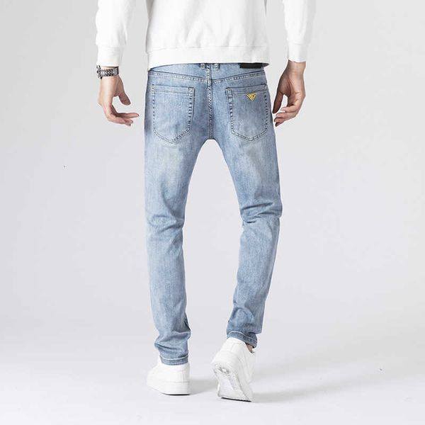 jeans men's 2022 summer fashion brand print korean elastic slim fit casual pants, Blue
jeans men's 2022 summer fashion brand print korean elastic slim fit casual pants, Blue