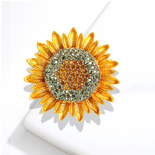 yellow rhinestone sunflower brooch plant flower brooches woman party accessories, Gray
yellow rhinestone sunflower brooch plant flower brooches woman party accessories, Gray