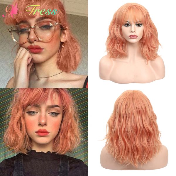 short bob wig with bangs orange color synthetic lolita wig for women shoulder length wave hairstyles for party cosplayfactory d, Black
short bob wig with bangs orange color synthetic lolita wig for women shoulder length wave hairstyles for party cosplayfactory d, Black
