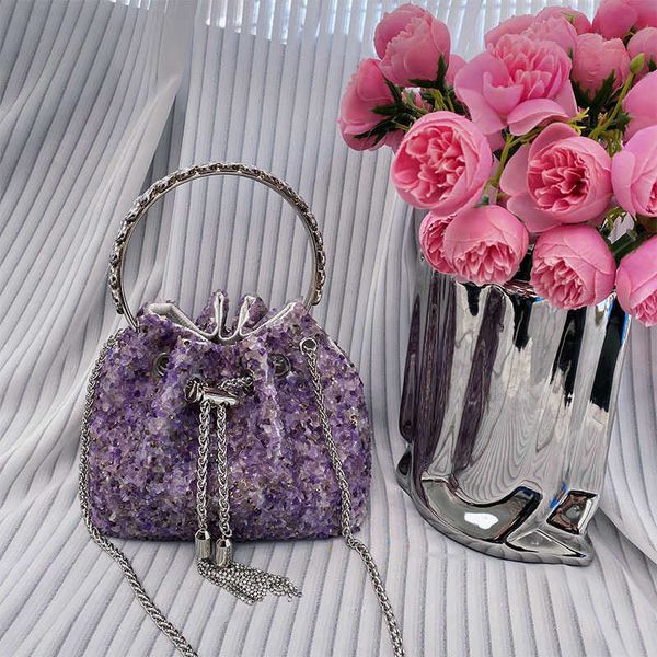 fairy amethyst glittering diamond tassel bucket bag dinner bag pearl rhinestone portable messenger bag 230401
fairy amethyst glittering diamond tassel bucket bag dinner bag pearl rhinestone portable messenger bag 230401