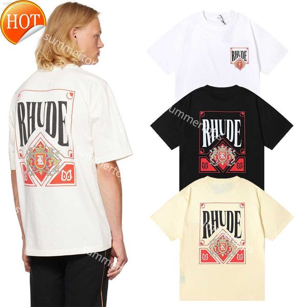 rhude men's t-shirts designer oversized shirts card print luxury brand fashion shirt for men casual mens short sleeve tees cotton t3101, Black
rhude men's t-shirts designer oversized shirts card print luxury brand fashion shirt for men casual mens short sleeve tees cotton t3101, Black