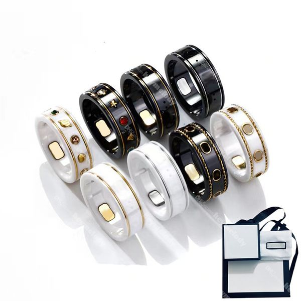 brand ceramic rings for woman man gold ring enamel designer rings star diamond fashion jewelry with box, Silver
brand ceramic rings for woman man gold ring enamel designer rings star diamond fashion jewelry with box, Silver
