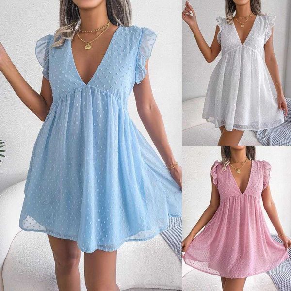 ins style spring and dress summer polka dot jacquard wooden ear loose casual, Black;gray
ins style spring and dress summer polka dot jacquard wooden ear loose casual, Black;gray