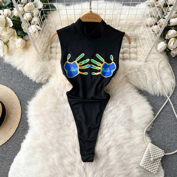nxy fashion palm print sleeveless jumpsuits stand collar sheath rompers underwear female summer short playsuits 230328, Black;white
nxy fashion palm print sleeveless jumpsuits stand collar sheath rompers underwear female summer short playsuits 230328, Black;white