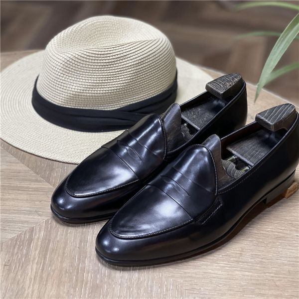 cow leather mens loafers handmade driving boats fashion british style formal business shoes big size 38-44, Black
cow leather mens loafers handmade driving boats fashion british style formal business shoes big size 38-44, Black
