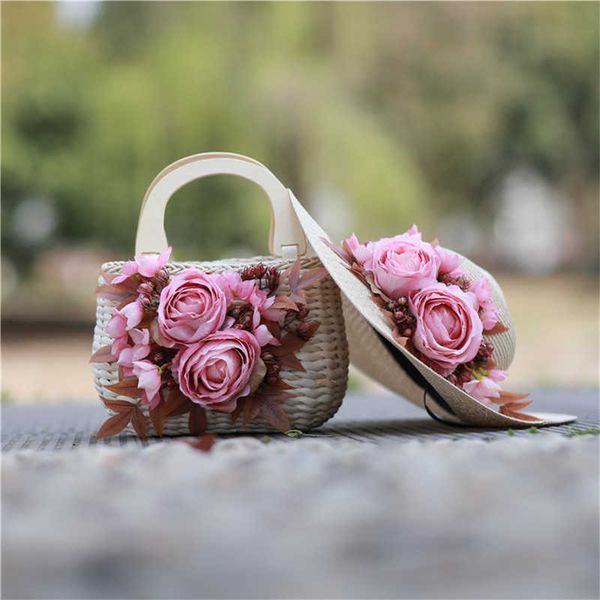 fashion flower straw beach bag hat women wooden handle rattan handbag 2pcs/set summer vacation weave tote bags with straw hat 230401
fashion flower straw beach bag hat women wooden handle rattan handbag 2pcs/set summer vacation weave tote bags with straw hat 230401