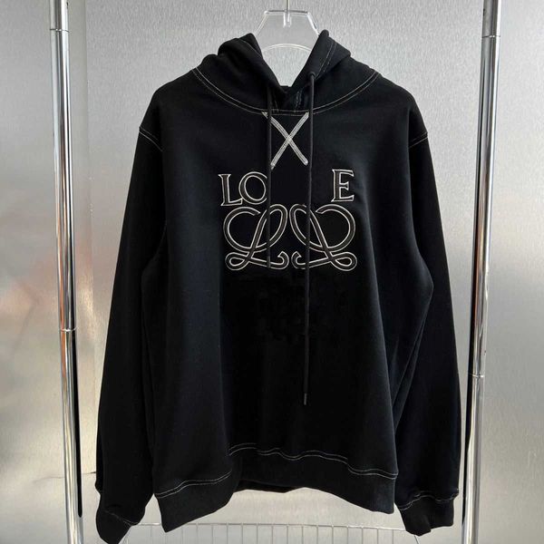 designer luxury loes classic thick reversed embroidery small hooded sweatshirt men's women's same style pure cotton high grade bla, Black
designer luxury loes classic thick reversed embroidery small hooded sweatshirt men's women's same style pure cotton high grade bla, Black