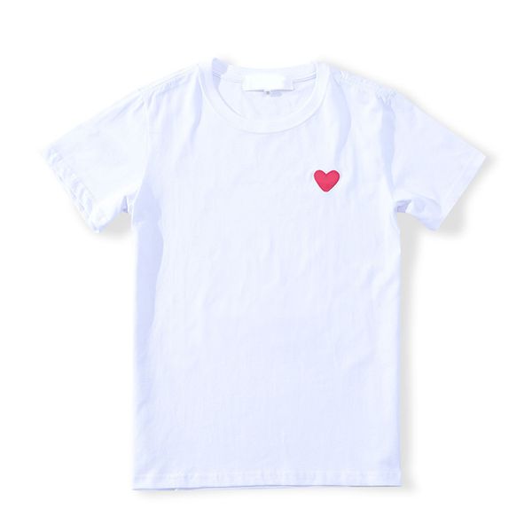 t mens play cdg shirt fashion designer red heart shirt commes casual women shirts des badge garcons high quanlity tshirts cotton embroidery, White;black
t mens play cdg shirt fashion designer red heart shirt commes casual women shirts des badge garcons high quanlity tshirts cotton embroidery, White;black
