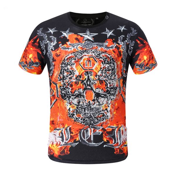 plein-plein t shirt mens skull metal letters embroidered european fashion streetwear trend round neck pullover 25, White;black
plein-plein t shirt mens skull metal letters embroidered european fashion streetwear trend round neck pullover 25, White;black