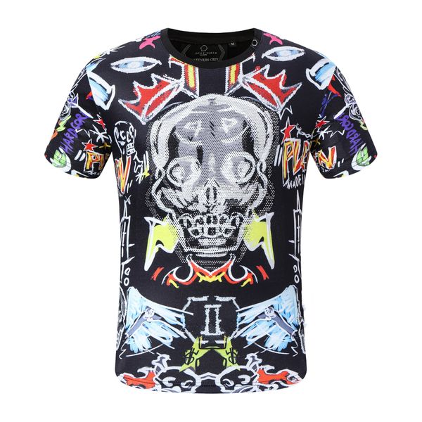 plein-plein t shirt mens metal letters embroidered european fashion streetwear trend round neck pullover 26, White;black
plein-plein t shirt mens metal letters embroidered european fashion streetwear trend round neck pullover 26, White;black