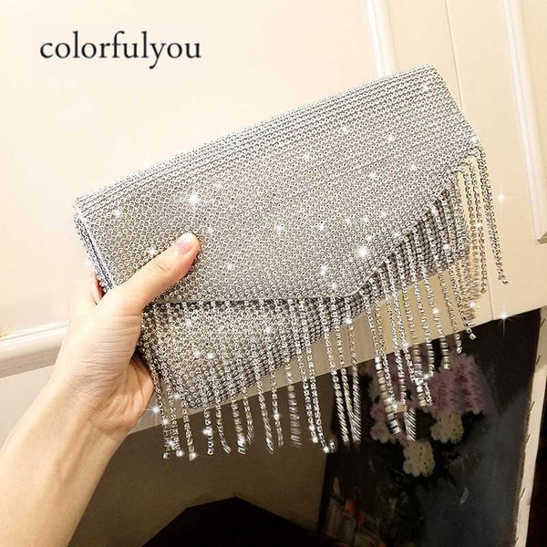 new shining diamond tassel envelope handbag for women clutch purse wedding chain shoulder matching bag female day wallet purse 230401
new shining diamond tassel envelope handbag for women clutch purse wedding chain shoulder matching bag female day wallet purse 230401