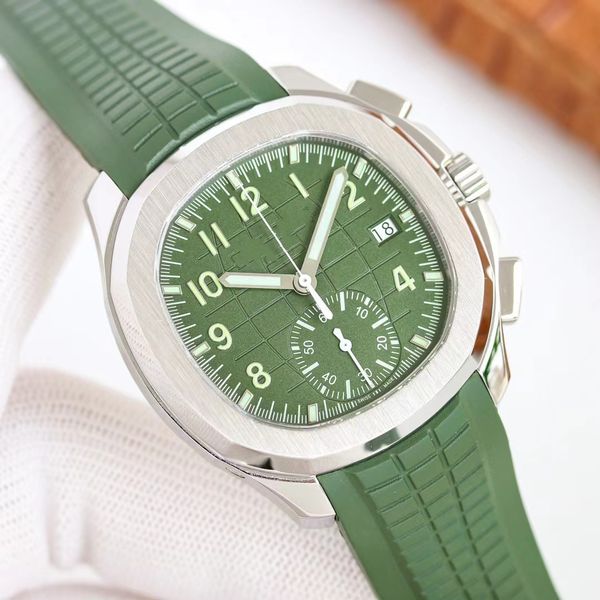 men's sports mechanical watch rubber strap sapphire glass 5 classic styles color green dial high-quality watch, Slivery;brown
men's sports mechanical watch rubber strap sapphire glass 5 classic styles color green dial high-quality watch, Slivery;brown
