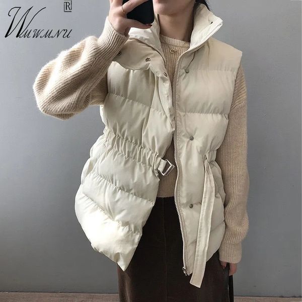 women's vests fashion slim belt winter stand collar duck down coat women cotton waistcoat warm sleeveless jacket autumn parkas 230331, Black;white
women's vests fashion slim belt winter stand collar duck down coat women cotton waistcoat warm sleeveless jacket autumn parkas 230331, Black;white