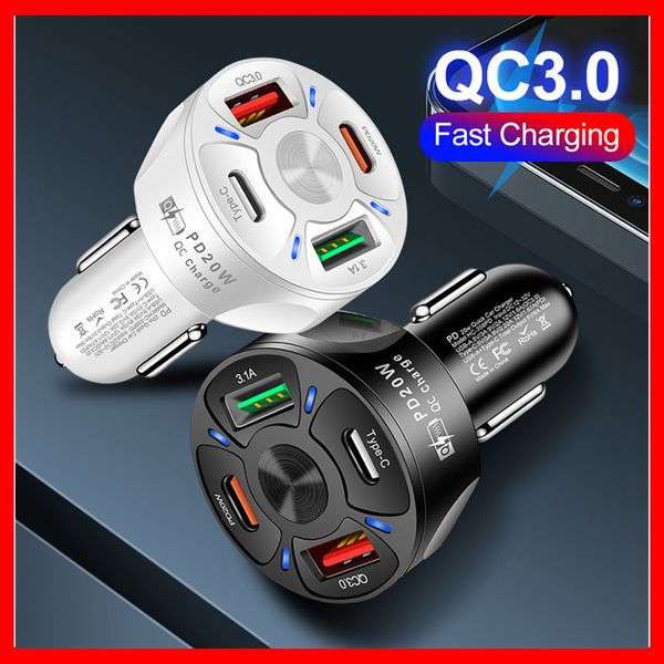 car usb charger pd 20w 4 port quick charge 3.0 universal type c fast charging for iphone xiaomi redmi type c car charger car-charge car-char
car usb charger pd 20w 4 port quick charge 3.0 universal type c fast charging for iphone xiaomi redmi type c car charger car-charge car-char