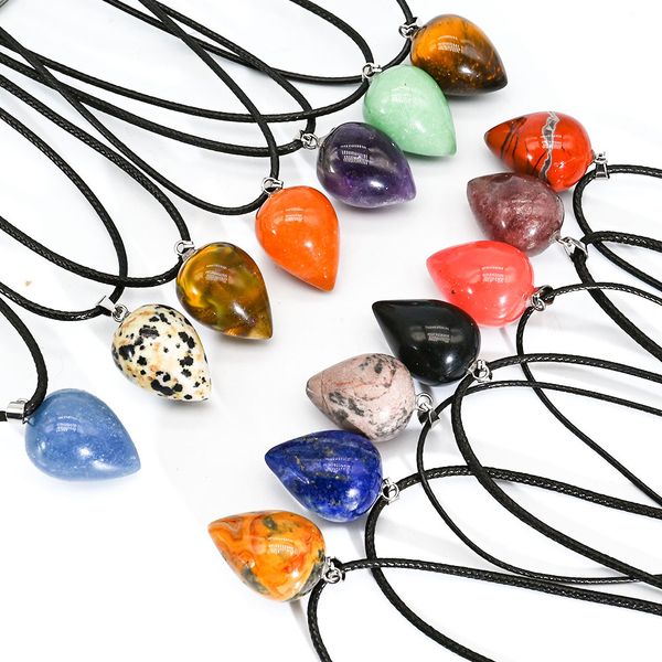 natural stone water drop pendant necklace tiger's eye rose pink quartz crystal chakra reiki healing charms jewelry making, Silver
natural stone water drop pendant necklace tiger's eye rose pink quartz crystal chakra reiki healing charms jewelry making, Silver